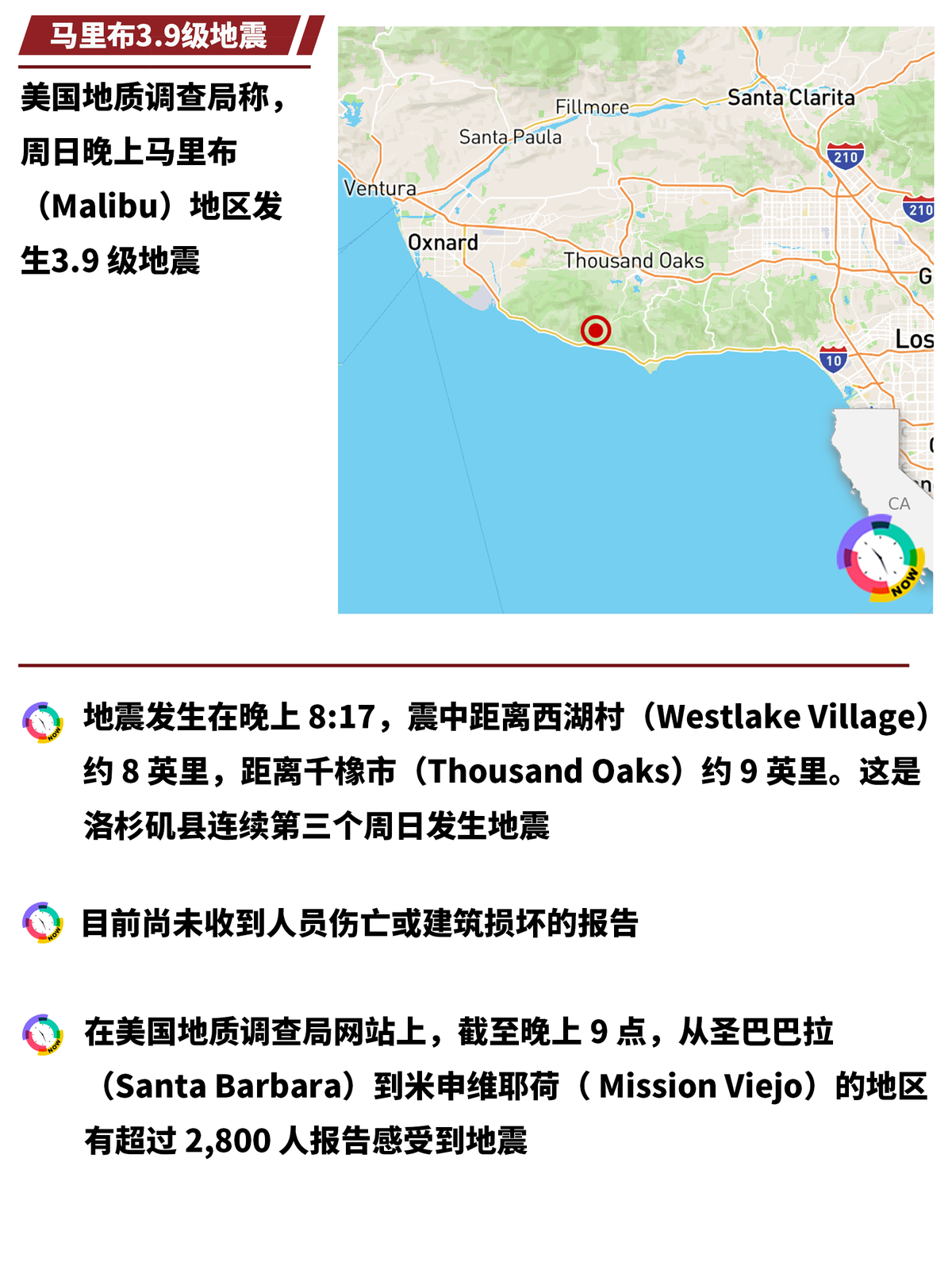 🌍😨 马里布 Malibu 发生 3.9 级地震! 图 2