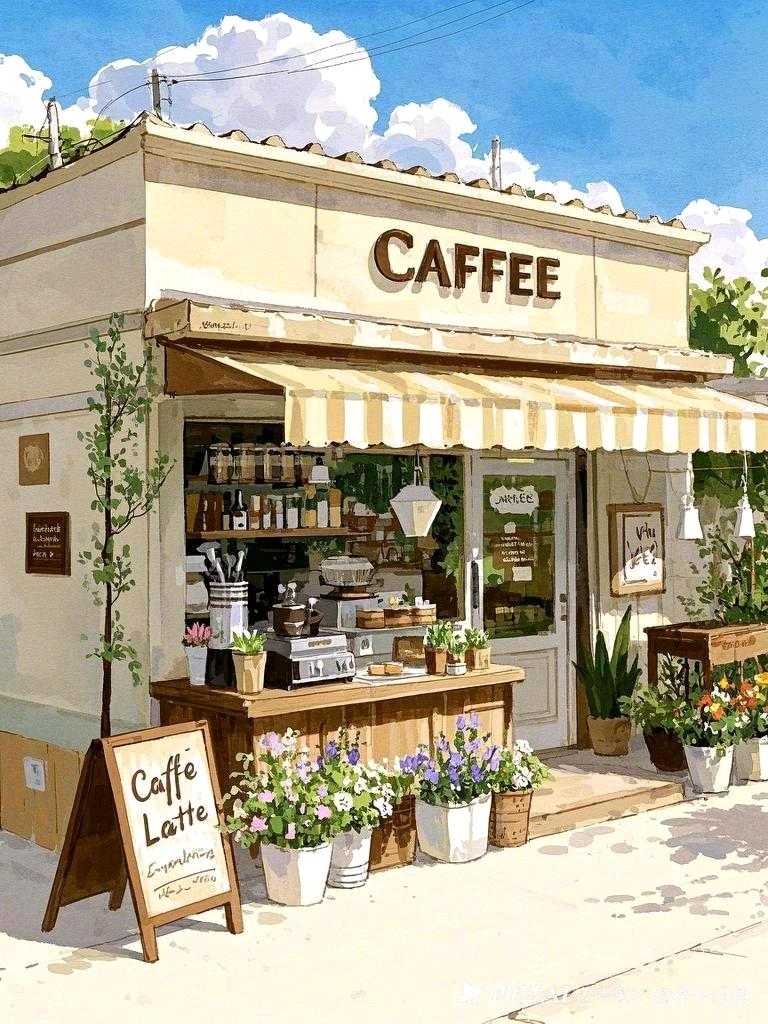 洛杉矶Ktown咖啡新发现——Cafe de Mama 图 1