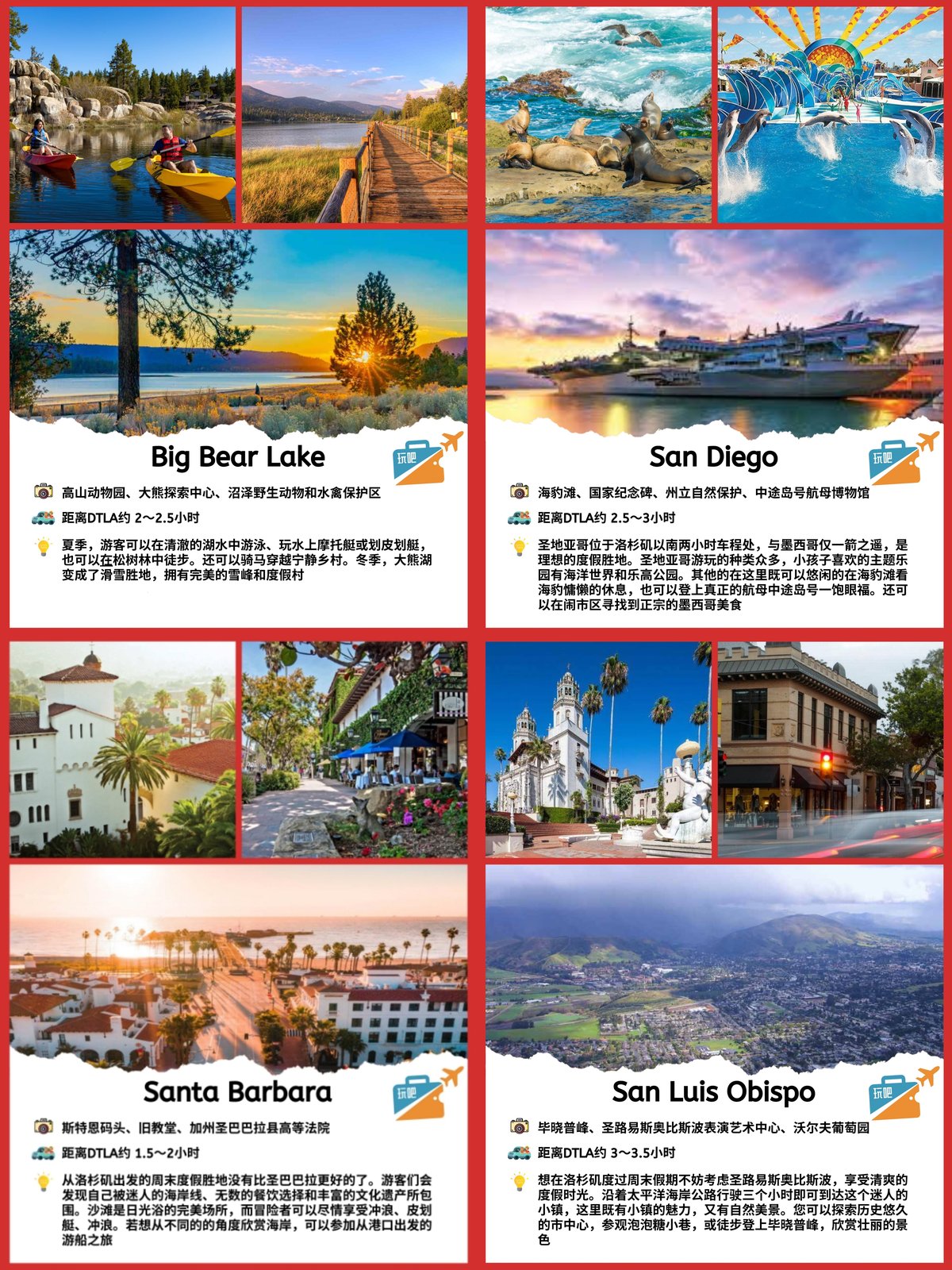 3小时内可达🚗洛杉矶周末旅游十个好去处 图 2
