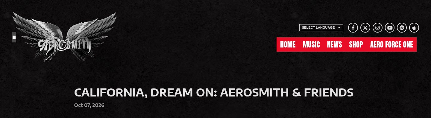 CALIFORNIA, DREAM ON: AEROSMITH & FRIENDS