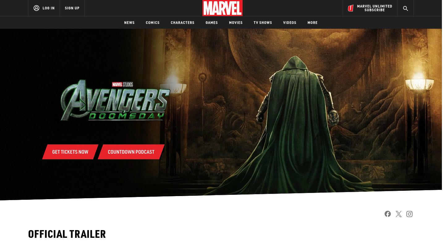 Avengers: Doomsday (2026) — Cast, Release Date, Characters