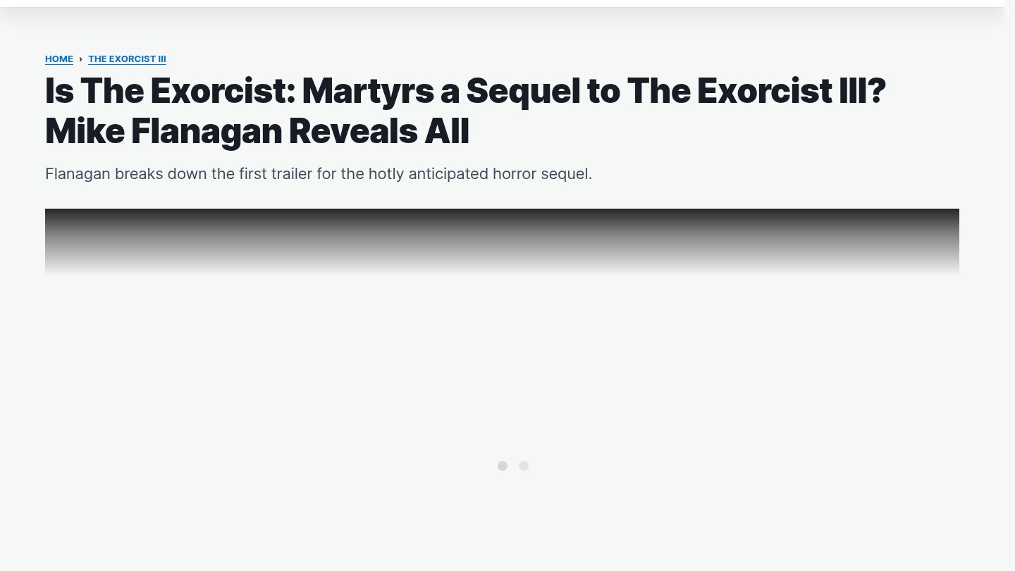 The Exorcist Martyrs Trailer Breakdown: Mike Flanagan