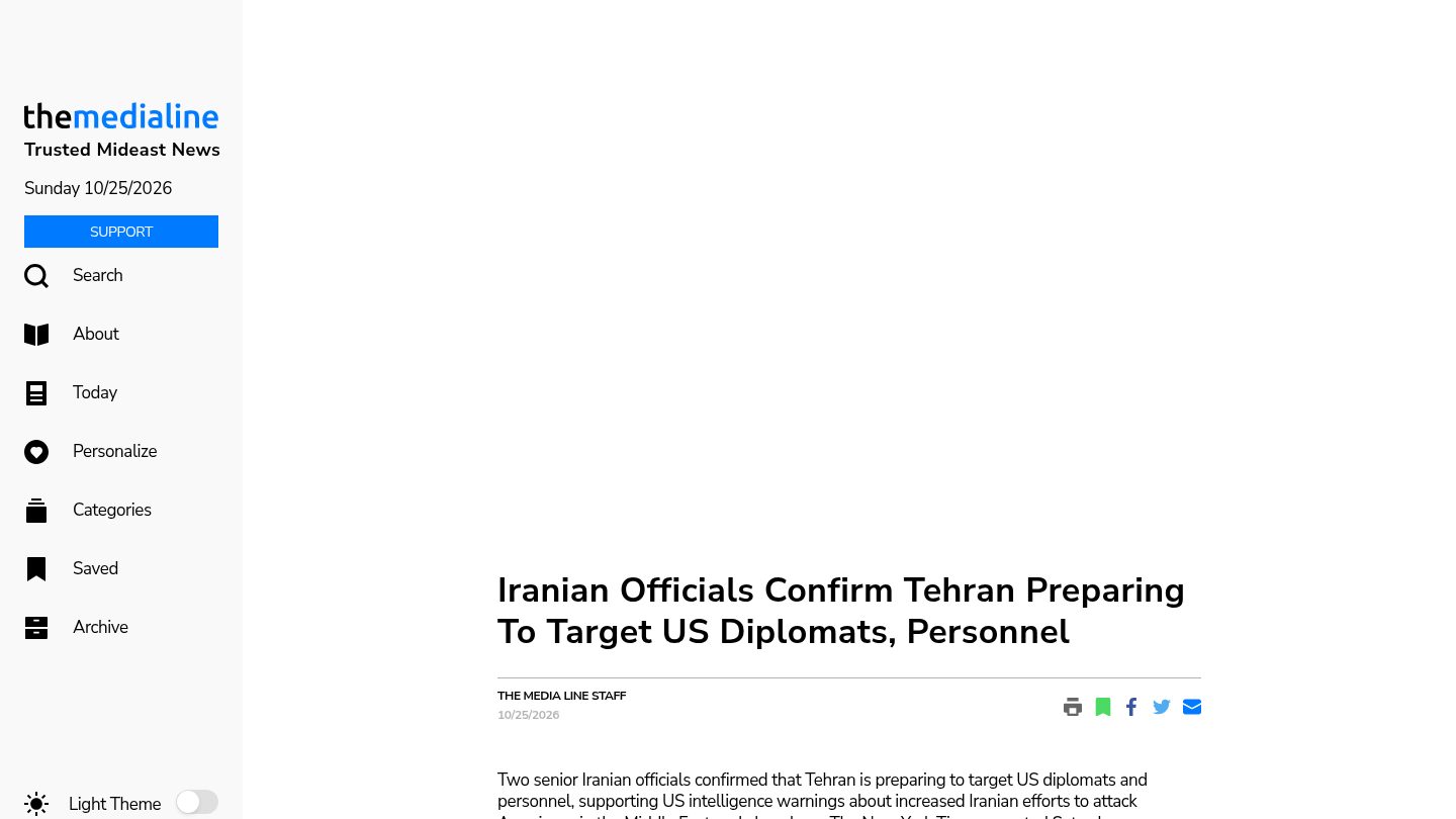 Iranian Officials Confirm Tehran Preparing to Target US Diplomats
