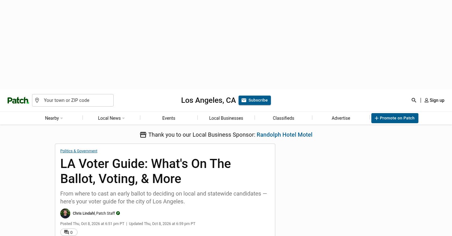 LA Voter Guide: What's On The Ballot, Voting, & More