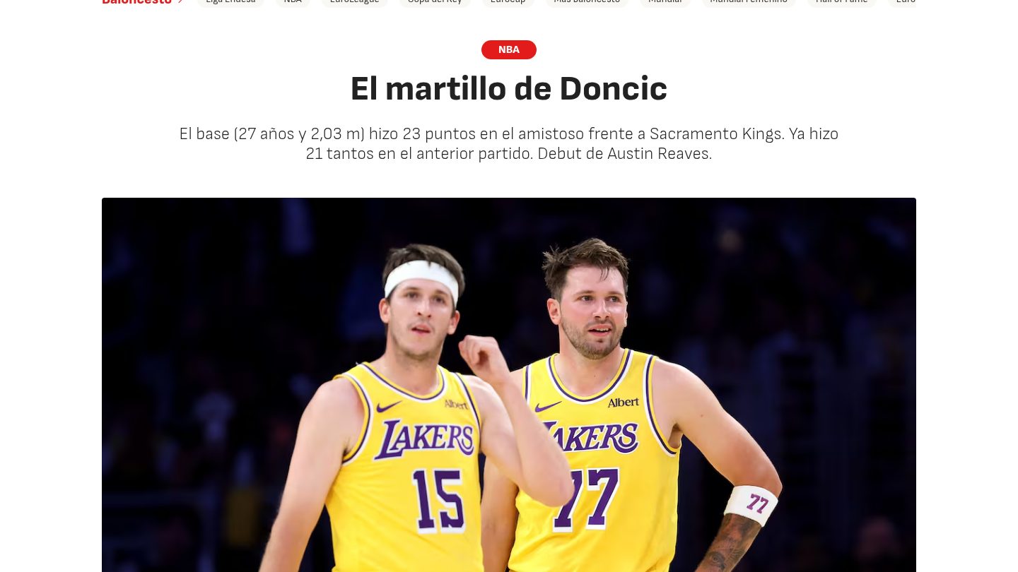 El martillo de Doncic