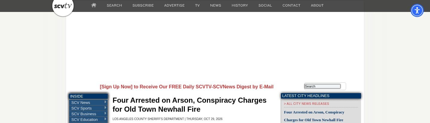 Four Arrested on Arson, Conspiracy Charges for Old Town Newhall Fire