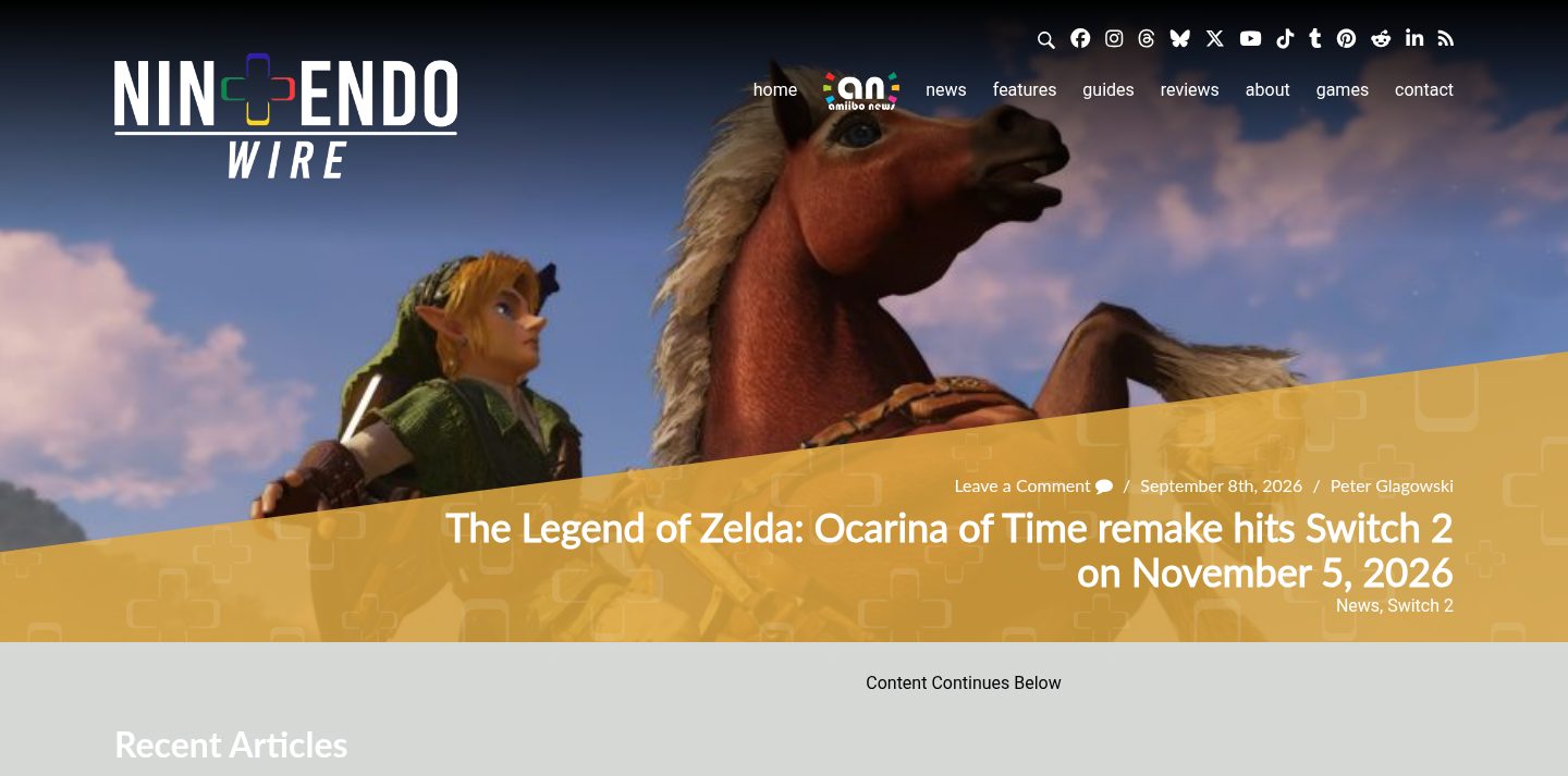 The Legend of Zelda: Ocarina of Time remake hits Switch 2 on November 5, 2026